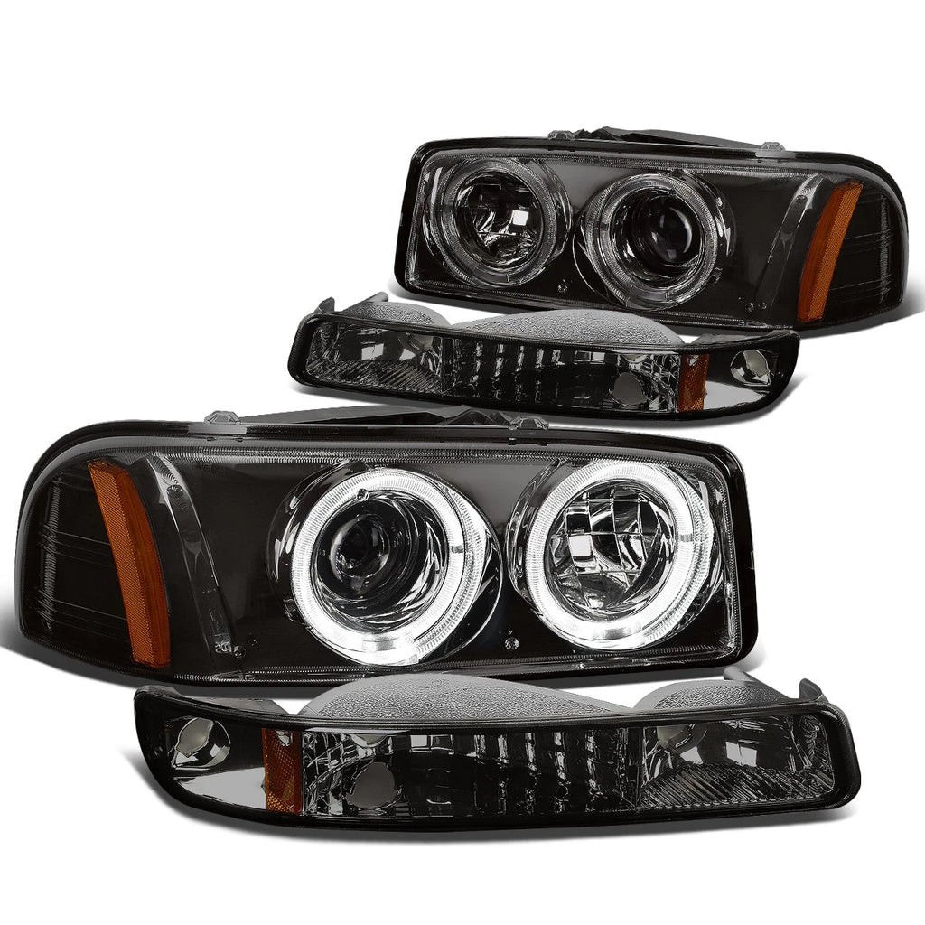 LED Halo Projector Headlights & Bumper Lamps for Sierra 1500 2500 (1999–2006)