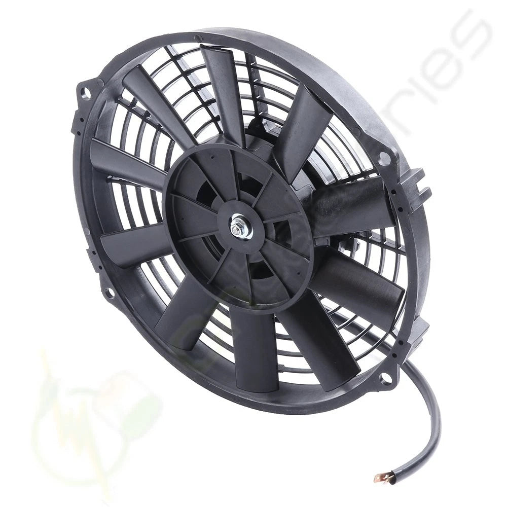 2X 9" Radiator Condenser Cooling Fan for Acura Mazda Dodge Ford (Universal)