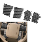 Carbon Fiber Steering Wheel Cover Trim for Ford F-150 (2004–2008)