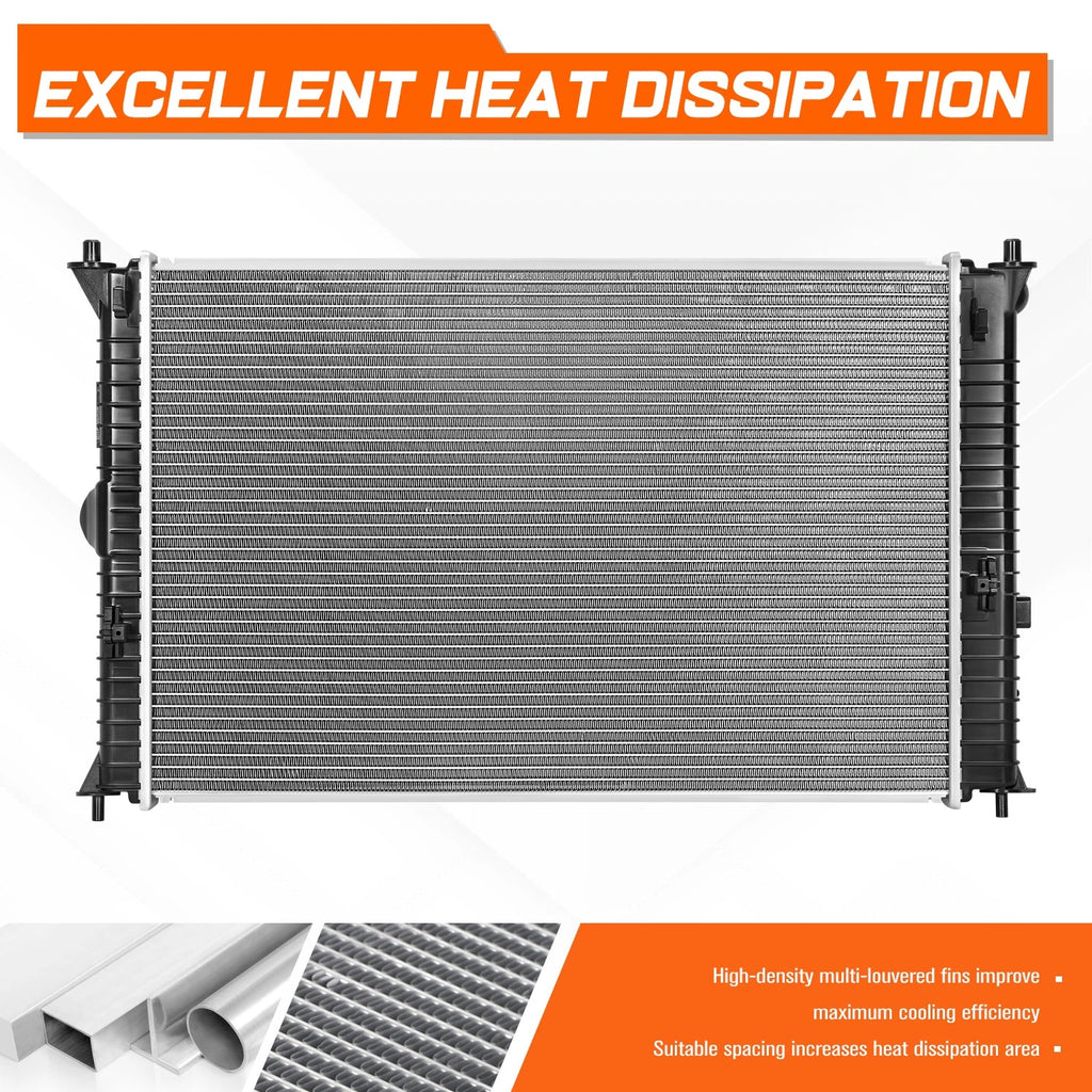 Aluminum Core Cooling Radiator for Ford Fusion MKZ Milan (2010–2012) DPI-13125