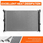 Aluminum Core Cooling Radiator for Ford Fusion MKZ Milan (2010–2012) DPI-13125
