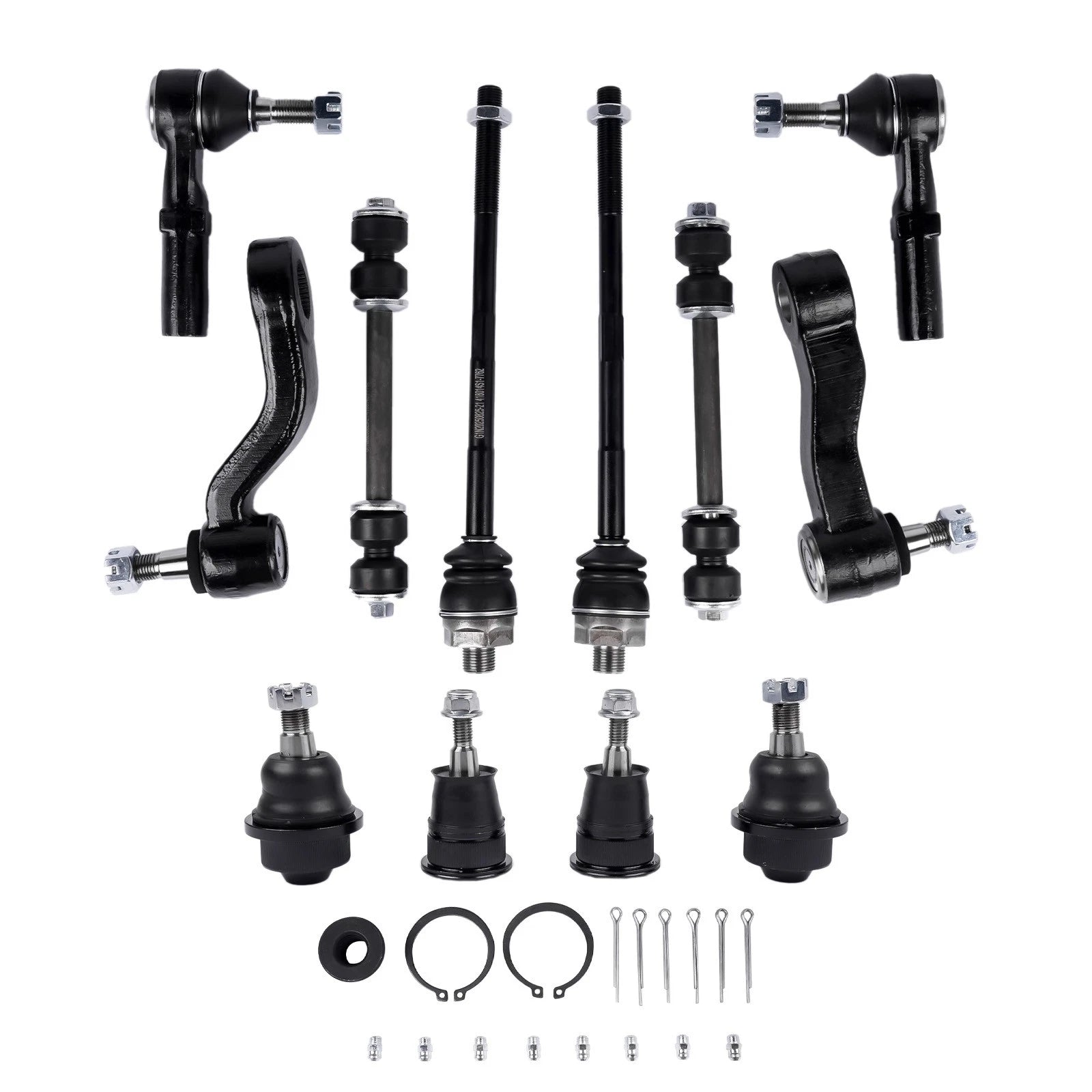 12pc Front Ball Joint and Idler Arm Kit for Chevy Silverado 1500 2500 HD (2007–2018)