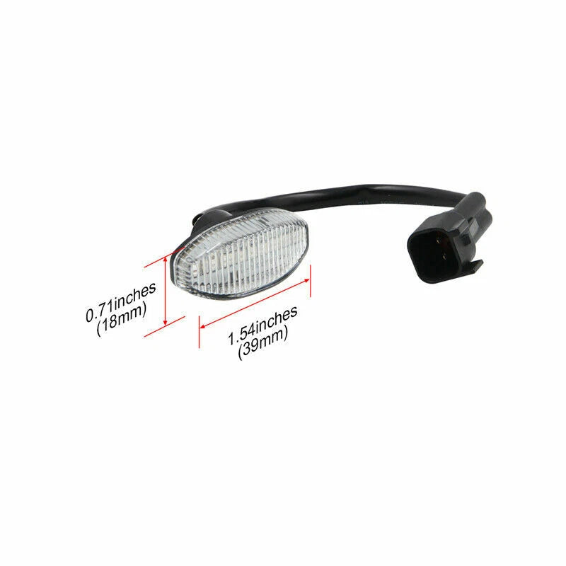 Clear Red LED Rear Bumper Side Marker Lights for Ford F150 Raptor (2010–2014)