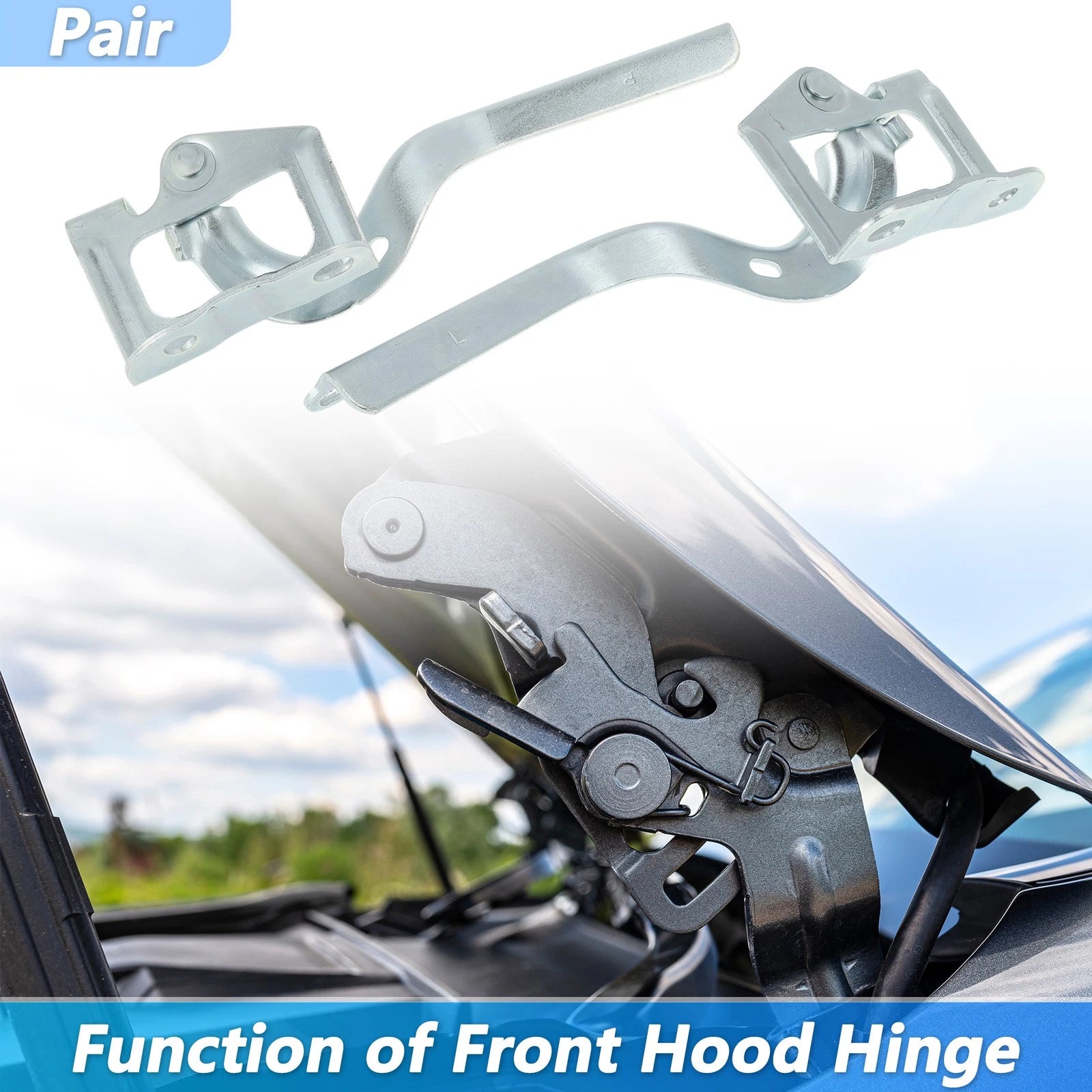 Hood Hinge Set for Toyota Prius (2010–2015) No. 5341047070/5342047070