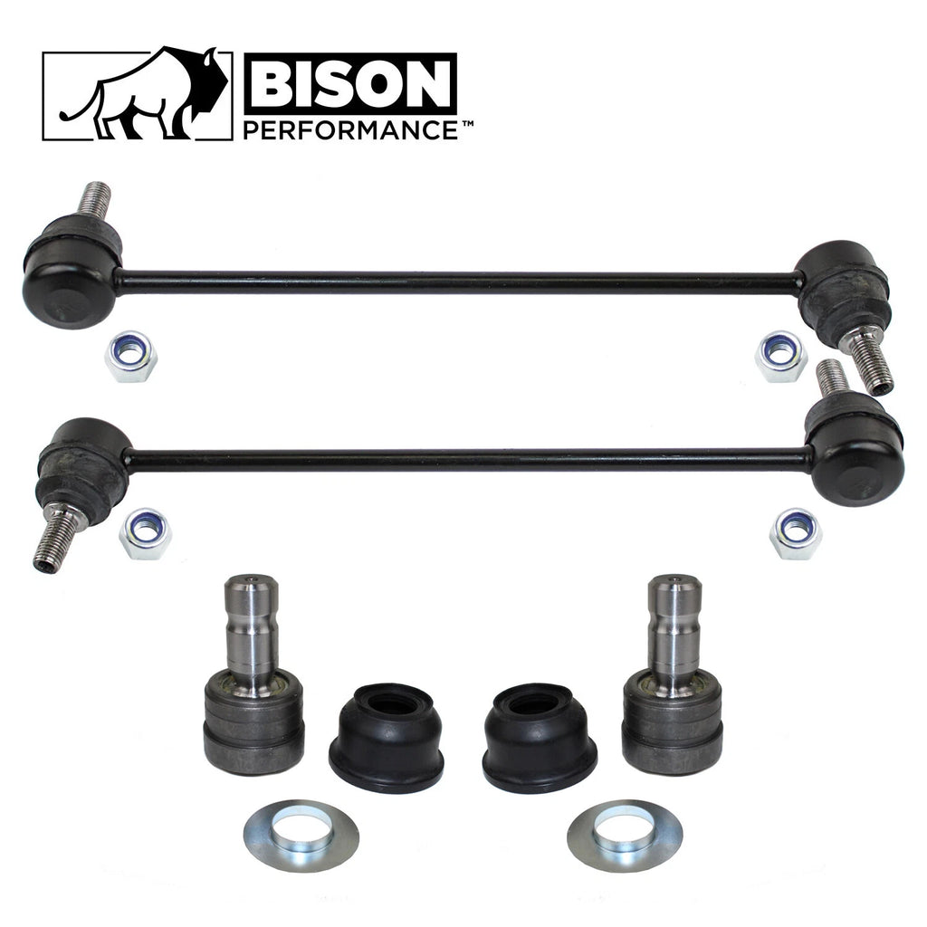4pc Front Sway Bar Link & Lower Ball Joint Kit for Dodge Jeep