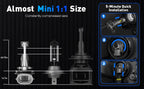 2X NOVSIGHT 9005 H11 LED Headlight Bulb Conversion Kit for High/Low Beam