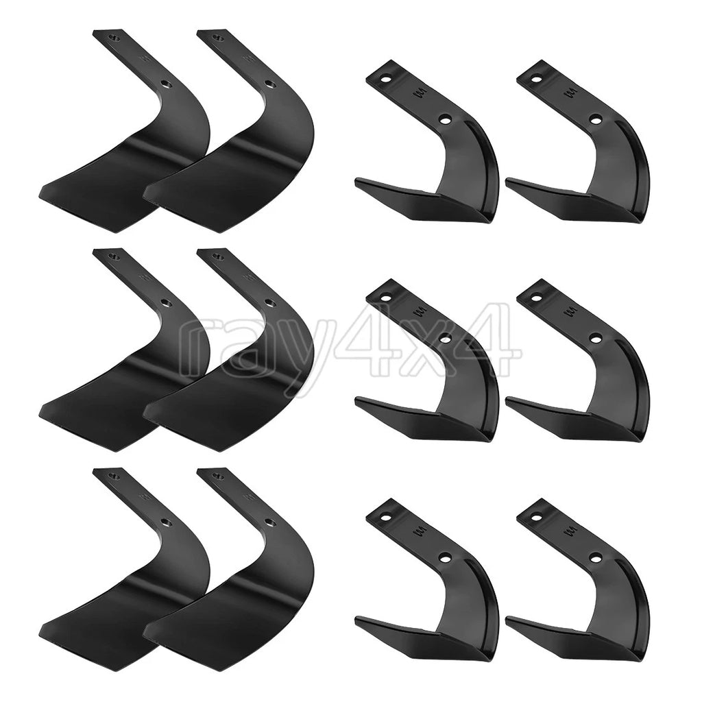 Set of 12 Tiller Rotary Tines for Honda RotoTiller FRC800 FRC800K1 06722-V20-003