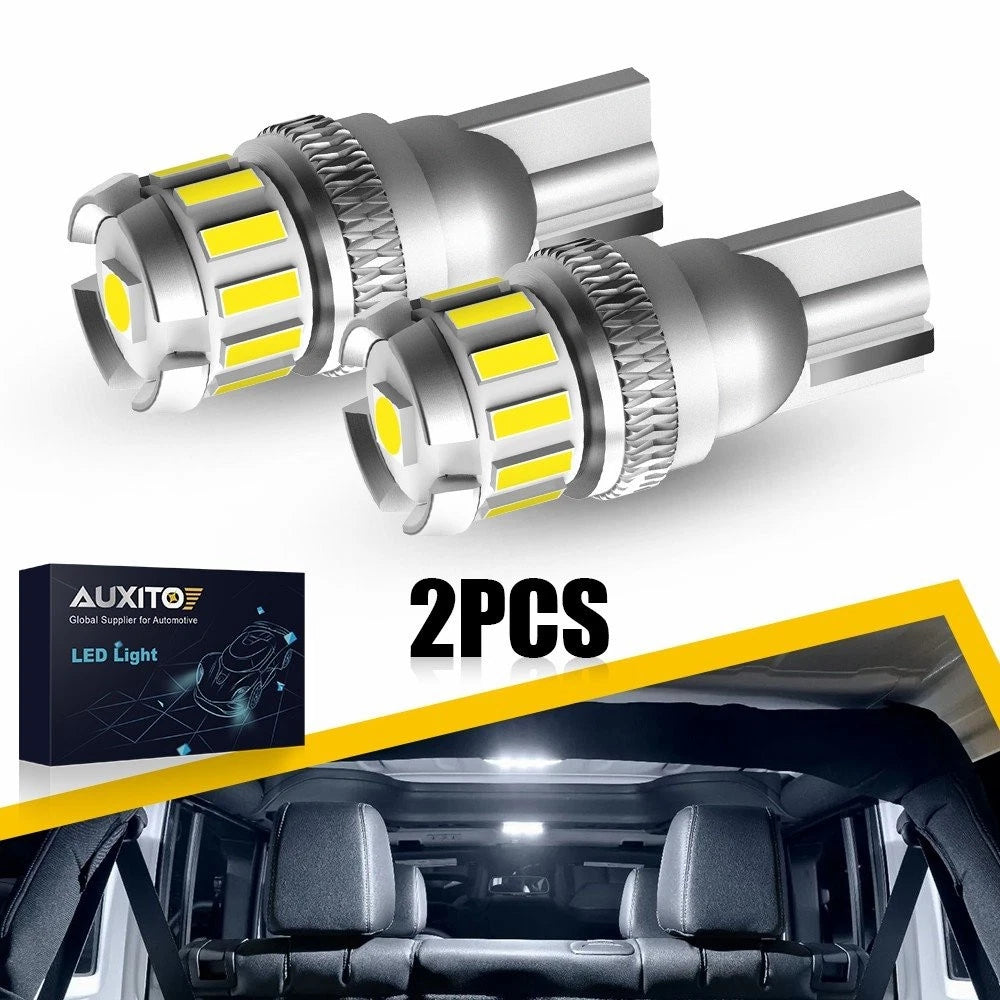 AUXITO T10 LED License Plate Light Bulbs 6500K SMD 168 2825 194 for