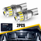 AUXITO T10 LED License Plate Light Bulbs 6500K SMD 168 2825 194 for