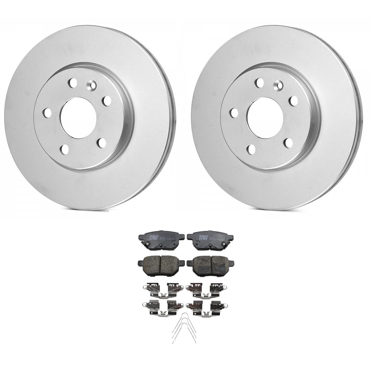 Set of 2 Bosch QuietCast Rear Rotors & TRW Pro Ceramic Pads for CT200h (2011–2017)