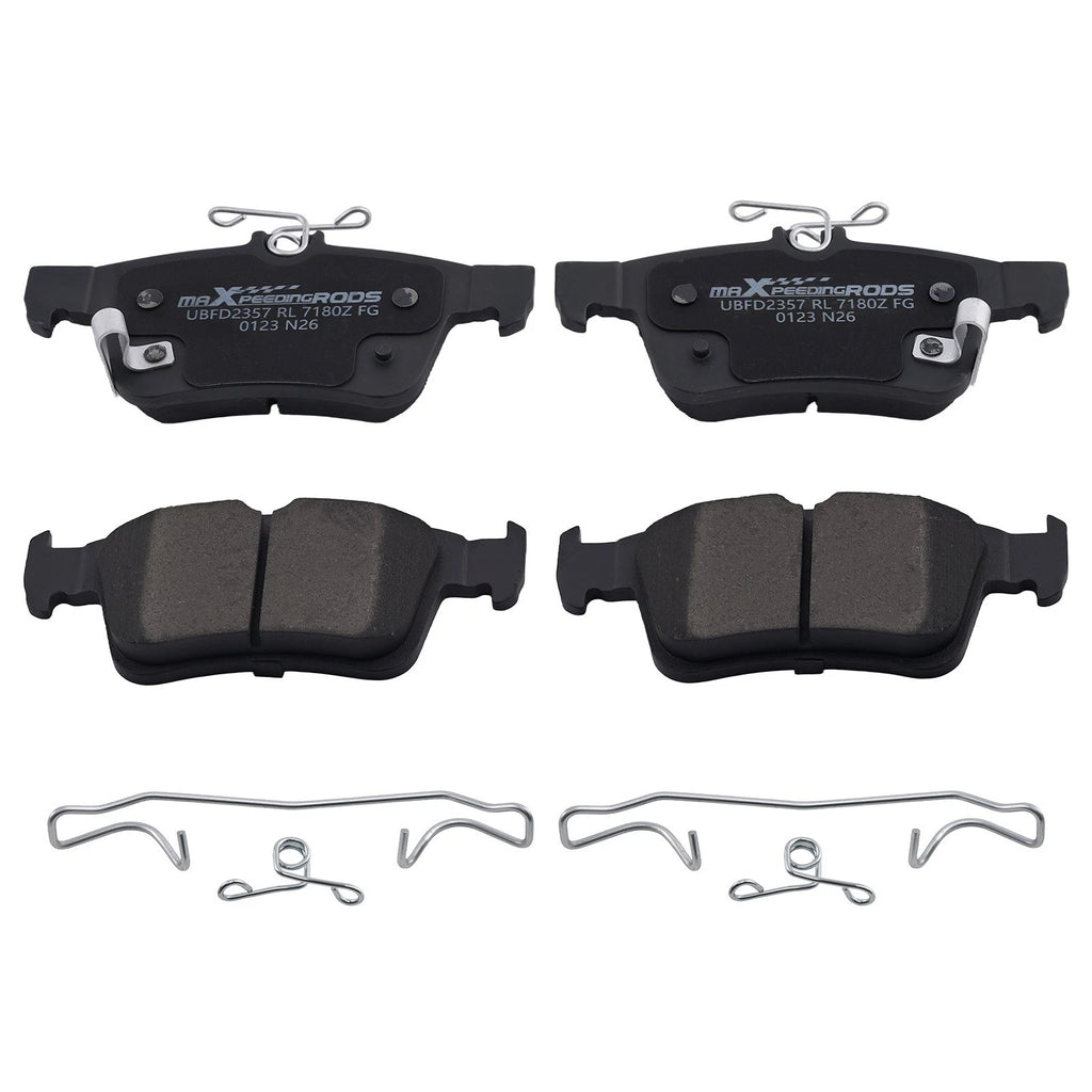 Rear Brake Pads Set for Acura RDX (2019–2025) Honda Civic (2016–2025) w/Hardware