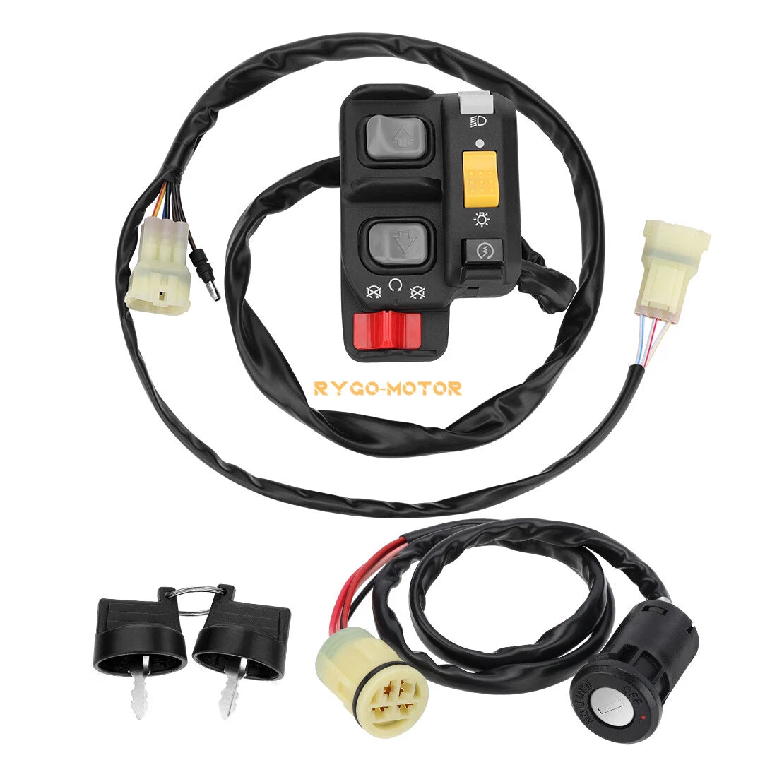 Handlebar & Key Switch for Honda Foreman 450 ES TRX450FE TRX450ES (1998–2004)