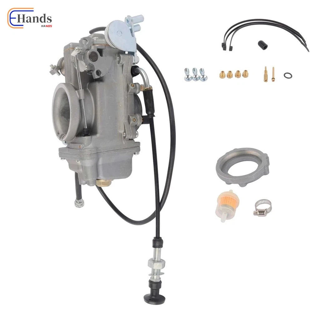 42mm Carburetor + Choke Cable for Harley Davidson Evo Twin Cam (HSR42 TM42-6)