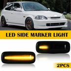 LED Side Marker Turn Signal Lamps for Honda Civic (1996–2000) - Smoke Amber