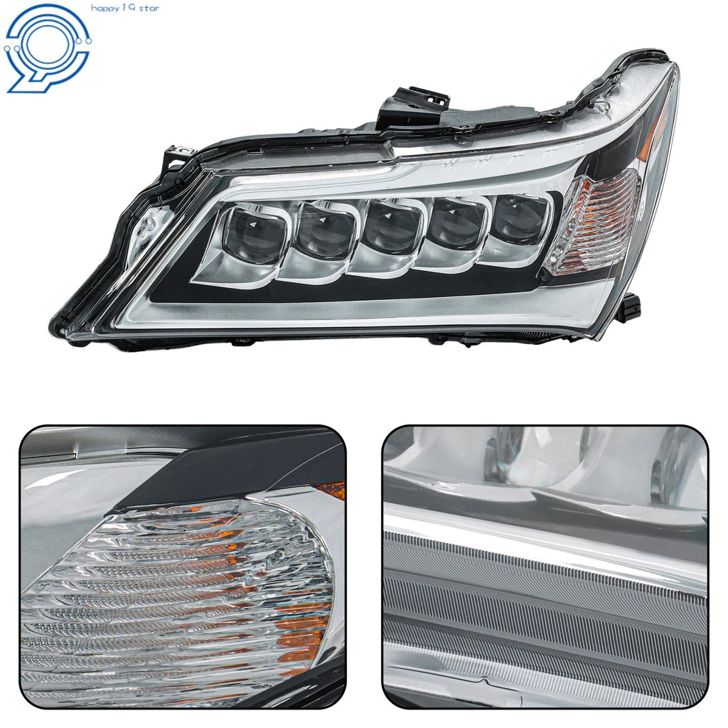 Left Headlight for Acura MDX (2014-2016) LED Chrome