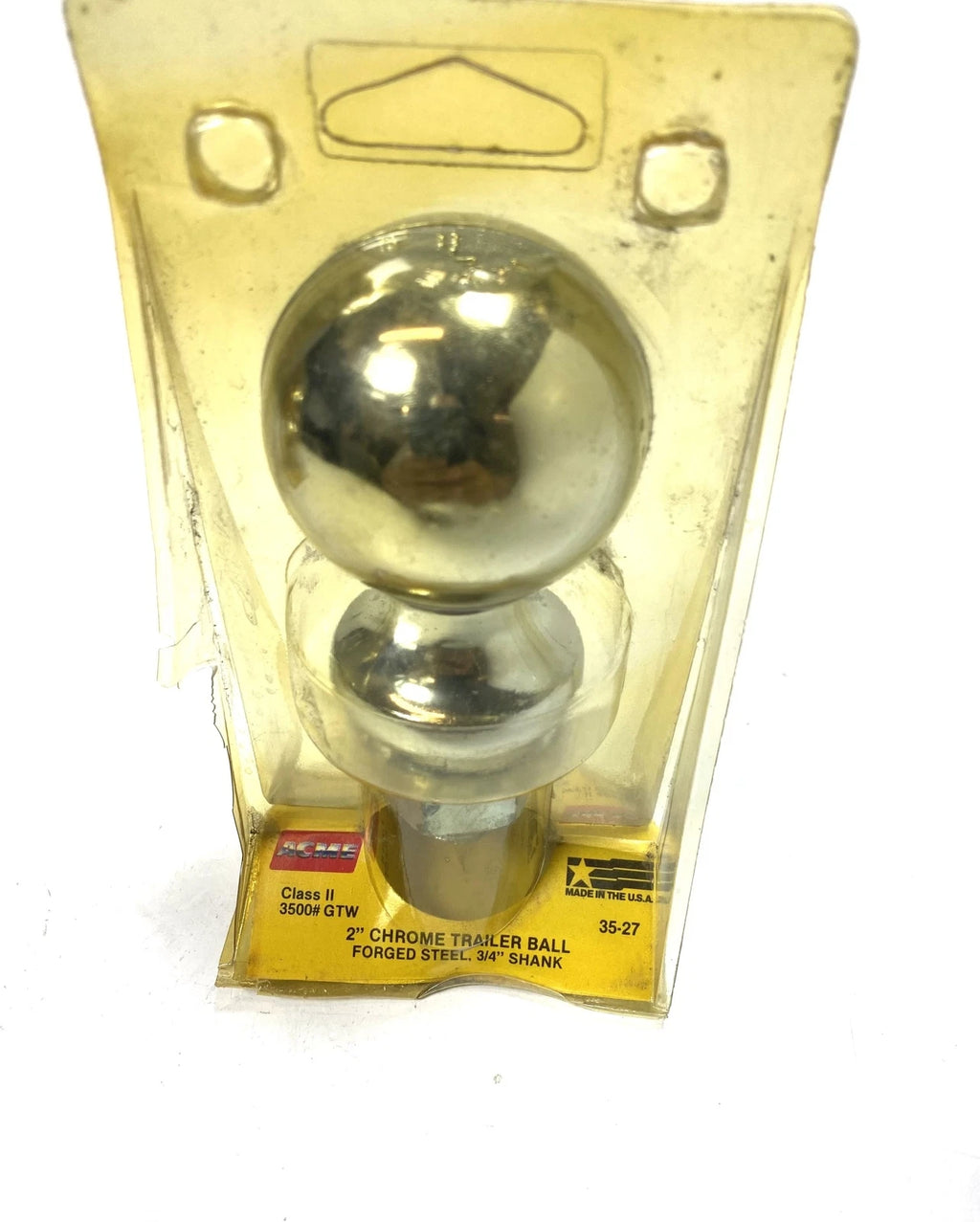 Set of 2 Chrome Trailer Balls for Acme 35-27 (Forged Steel, 3/4'' Shank)