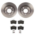 Brembo Rear Brake Kit with Low Met Pads & Disc Rotors for Audi A6 Quattro (2002–2004)