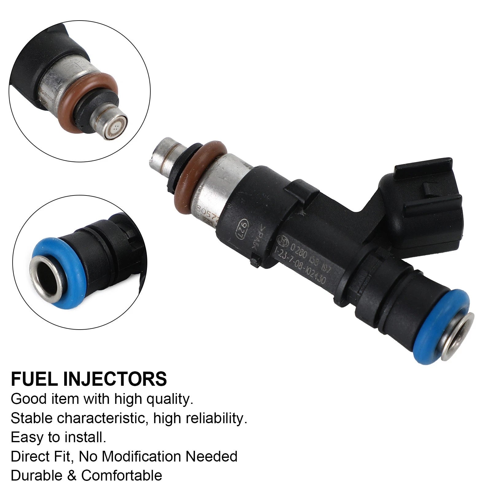 Fuel Injectors for Polaris Ranger XP 800 (2006–2014) 1204318 GX1111IJ117XG 0280158197