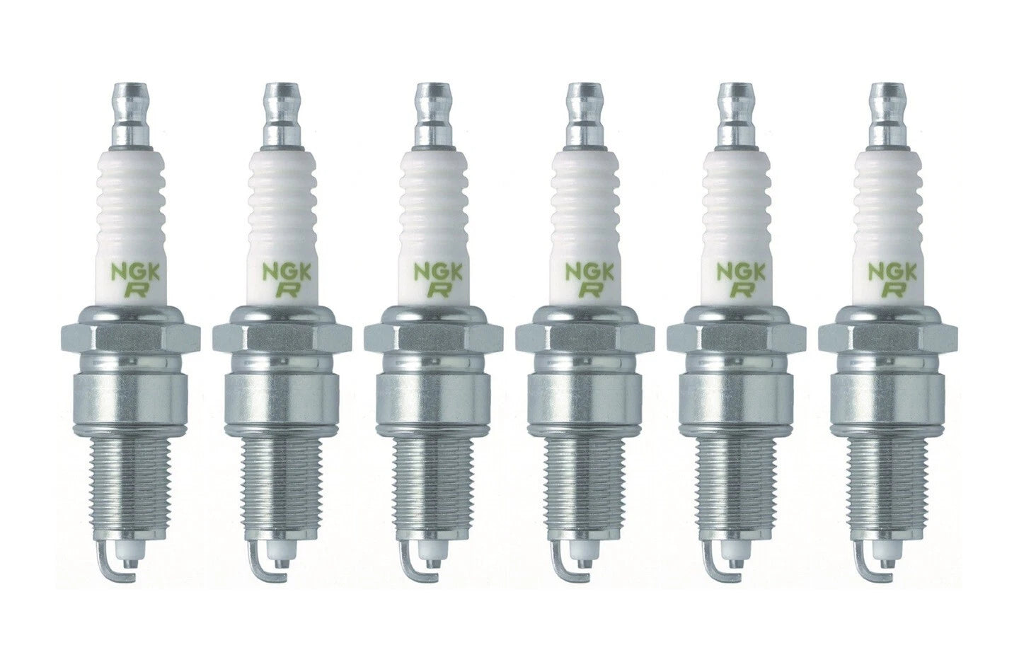 Set of 6 NGK V-Power Spark Plugs for BMW E23 E24 E28 E30 E32 E34 E36 (1977–1999)