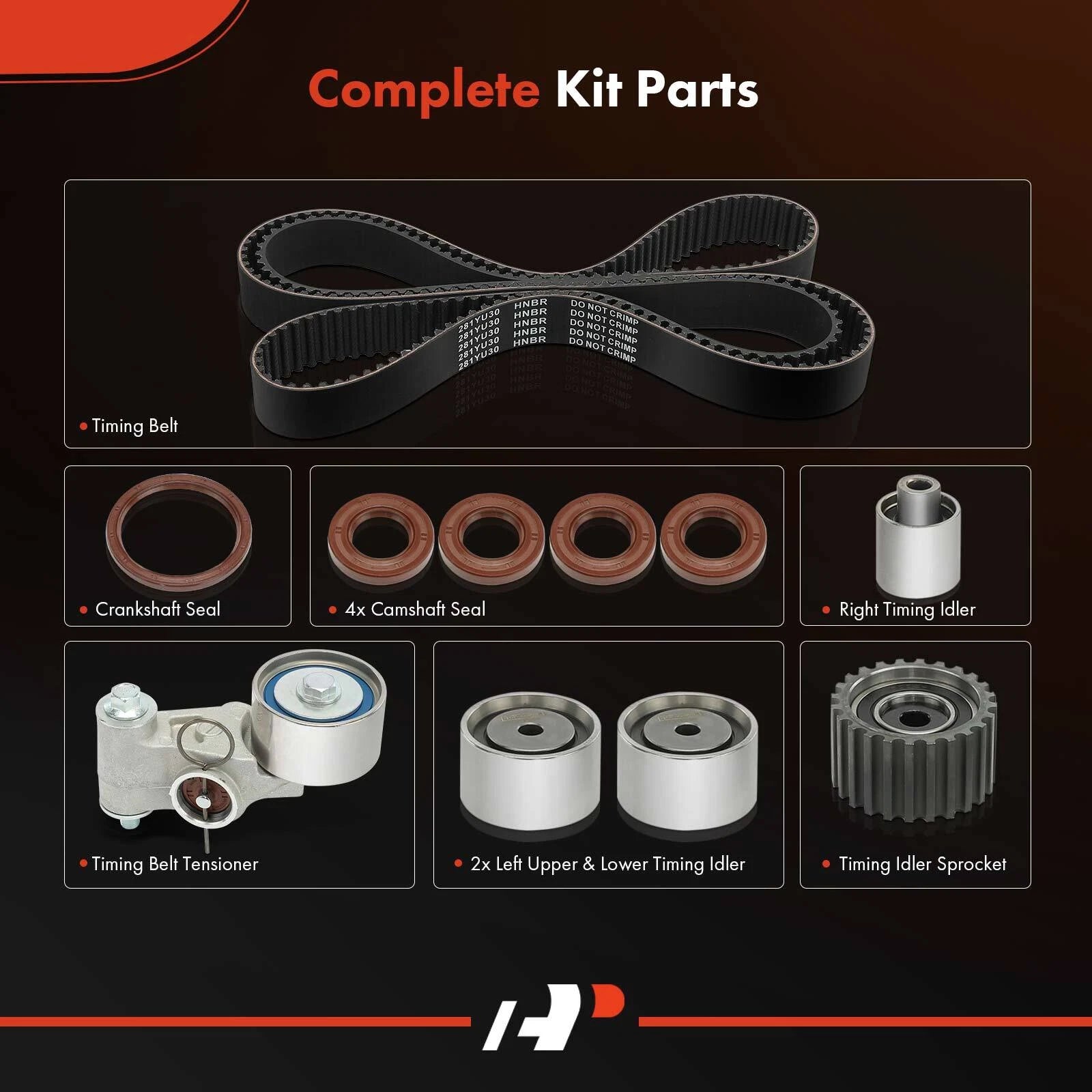 11x Timing Belt Kit for Subaru Outback, Forester, Impreza, Legacy (2005–2009)