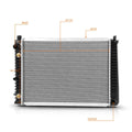 Aluminum Radiator DPI-1577 for Volvo 740 (1987–1992) 940 (1992–1995) 2.3L