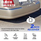 Towing Hitch Receiver Class 3 for Lincoln Town Car (1981-2011)