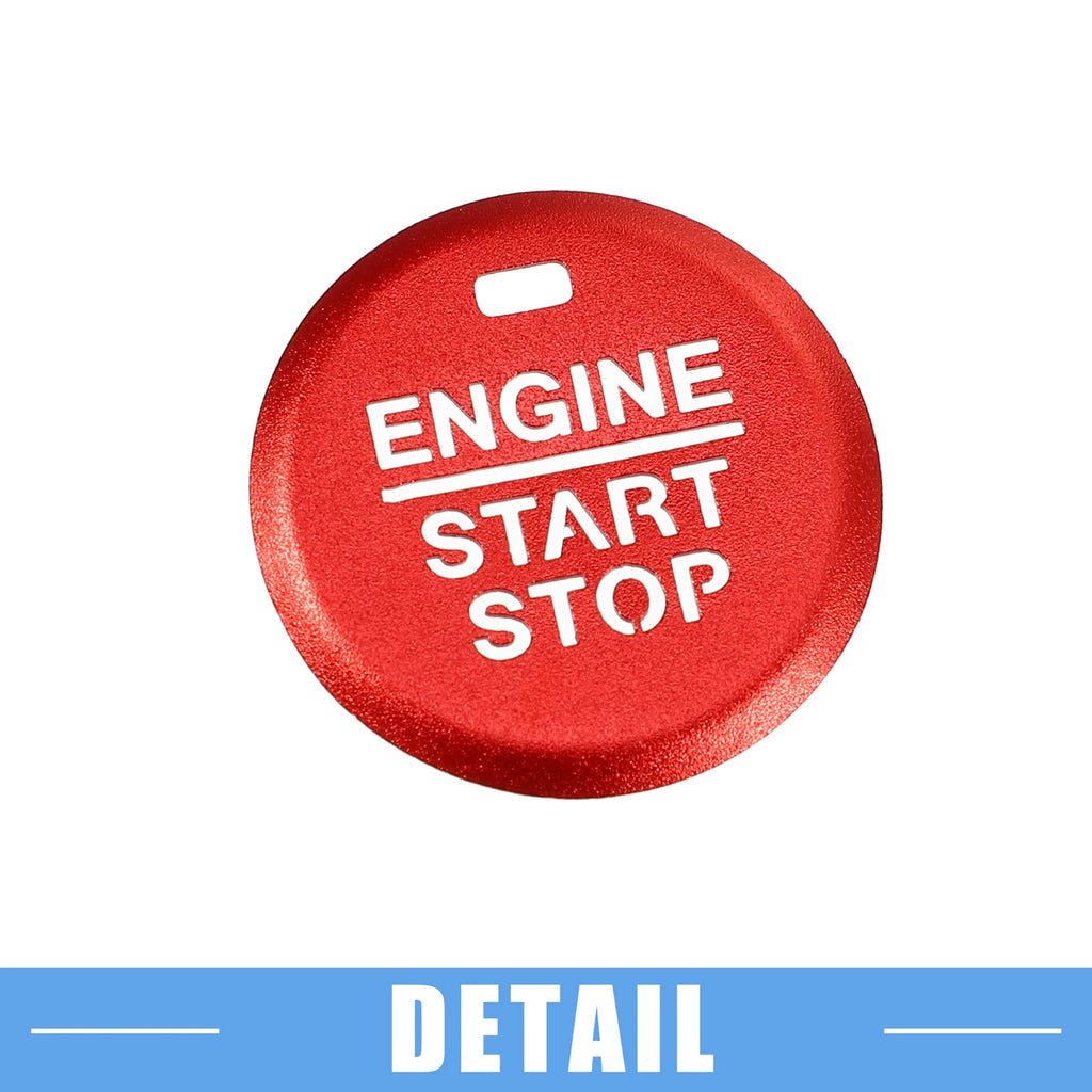 Ignition Button Cover Decal for Ford Mustang (2015–2021) Red