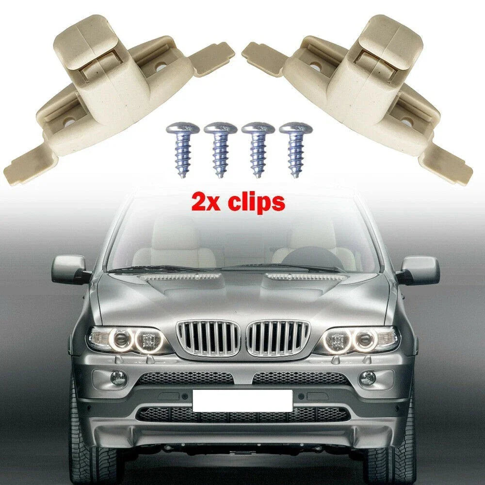 2 x Bracket Holder Sun Visor Clips Visor Splint for ABS&Metal (1999���2006)