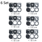 Set of 6 Carburetor Repair Rebuild Kits for Zama RB-97 C1Q-S72 C1Q-S110 C1Q-S110A