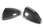 Carbon Fiber Style Side Wing Mirror Caps Covers for Audi TT (2014–2023)