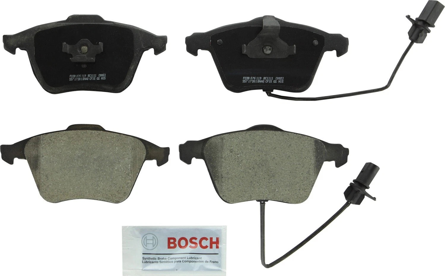 Front QuietCast Ceramic Brake Pads for Bosch (BC1111)