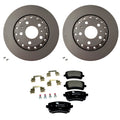 Hella Rear Rotors Low-Met Disc Brake Pad Kit for Audi A8 Quattro (2004–2010)
