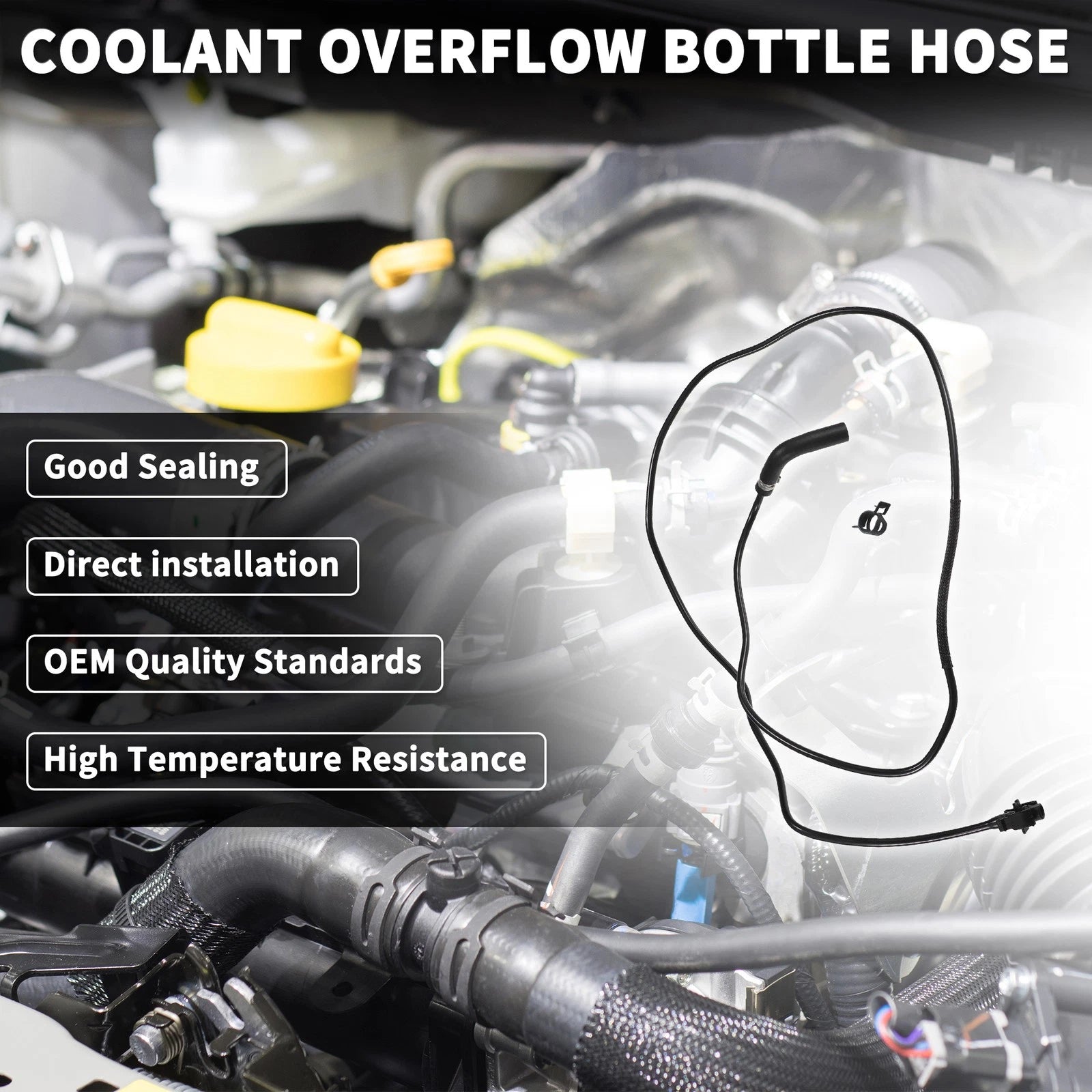 Coolant Overflow Bottle Hose for Ford C-Max (2015–2019) No.F1F18K012DF