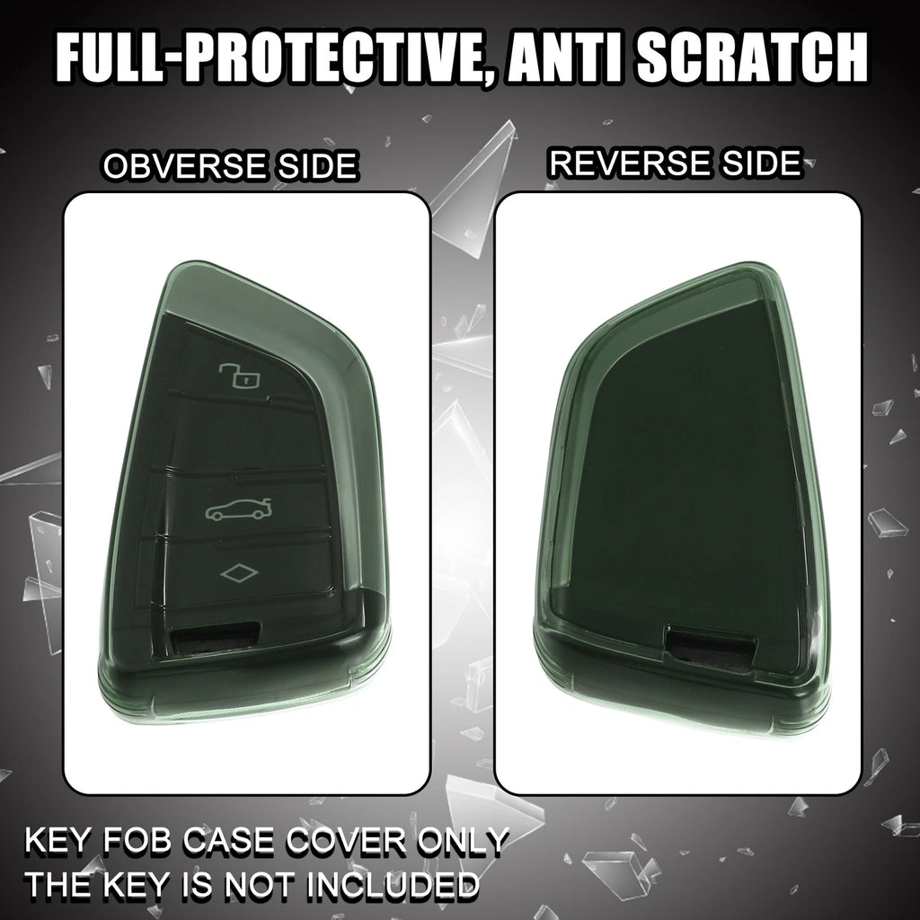 TPU Key Fob Remote Control Cover for BMW 1 2 3 5 6 Series (2010–2020)