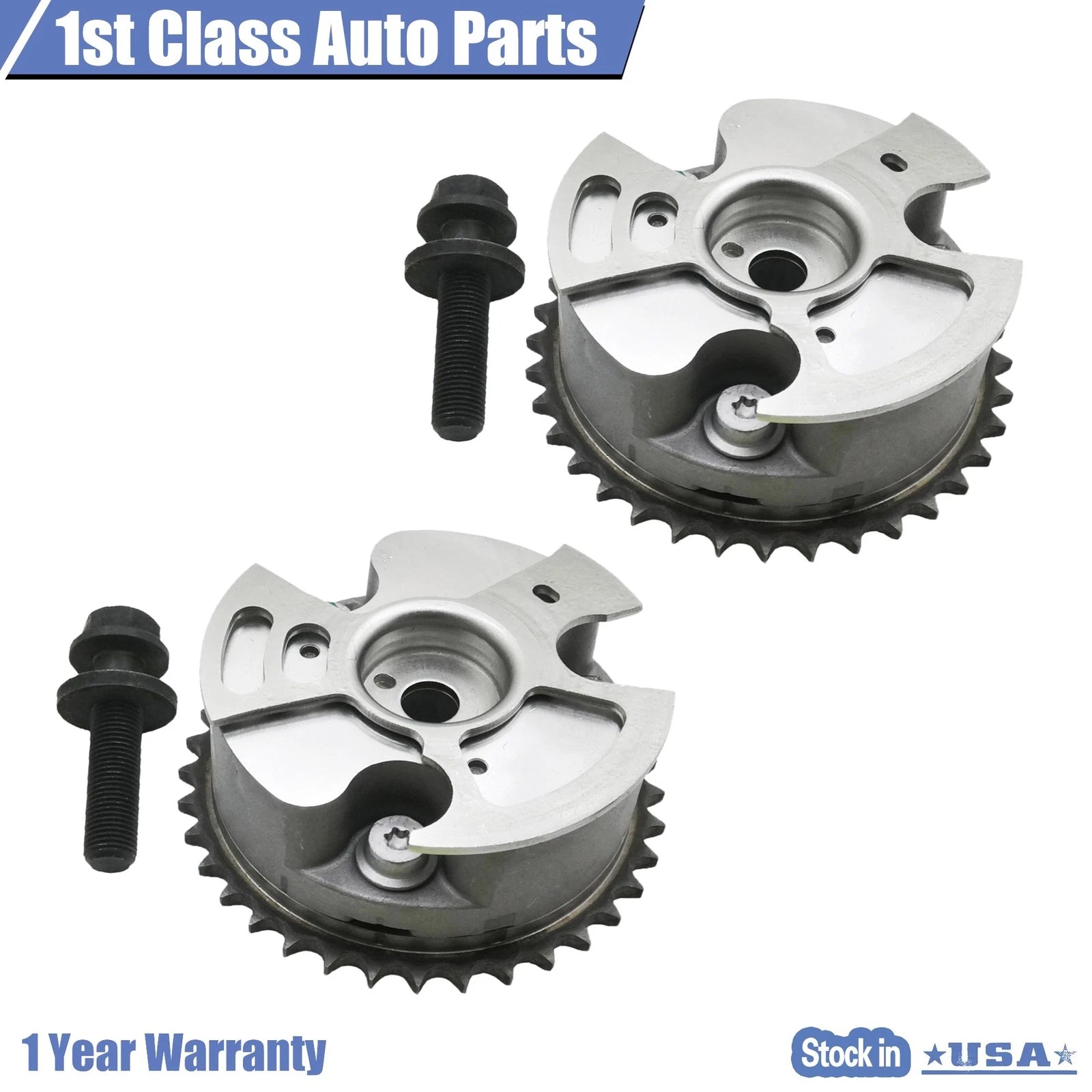 Set of 2 Camshaft Phaser Intake Sprockets for Lexus Toyota RAV4