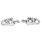 MX Style Wide Foot Pegs for Harley Softail (2018–2023) Chrome