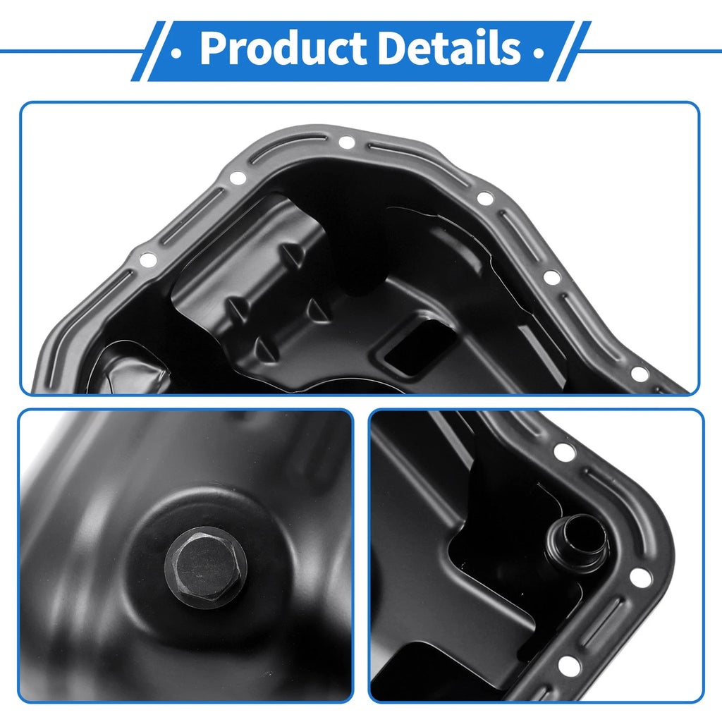 1 Pc Engine Oil Pan No. 11109AA093 for Subaru Forester (1999–2005) Iron Black