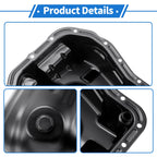 1 Pc Engine Oil Pan No. 11109AA093 for Subaru Forester (1999–2005) Iron Black
