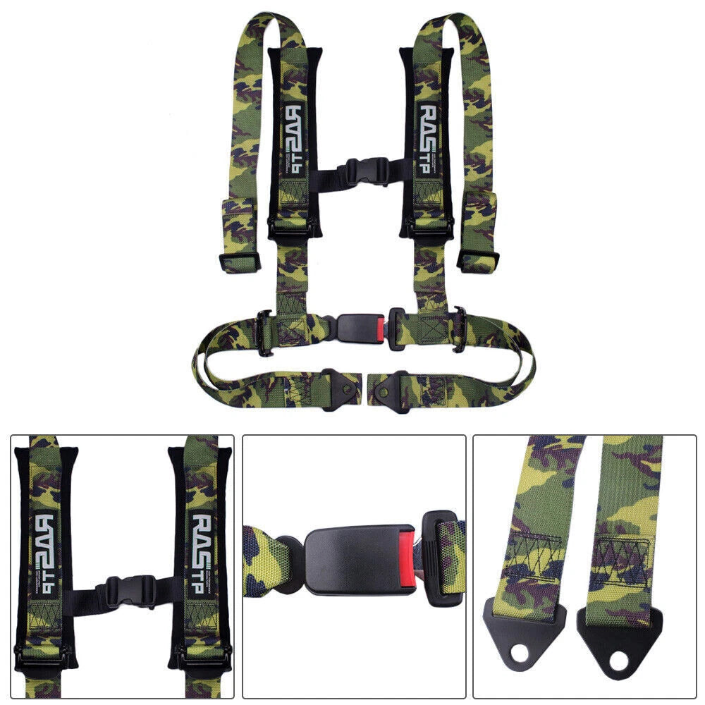 Set of 4 Point Harness Racing Seat Belts for CanAm X3 YXZ UTV