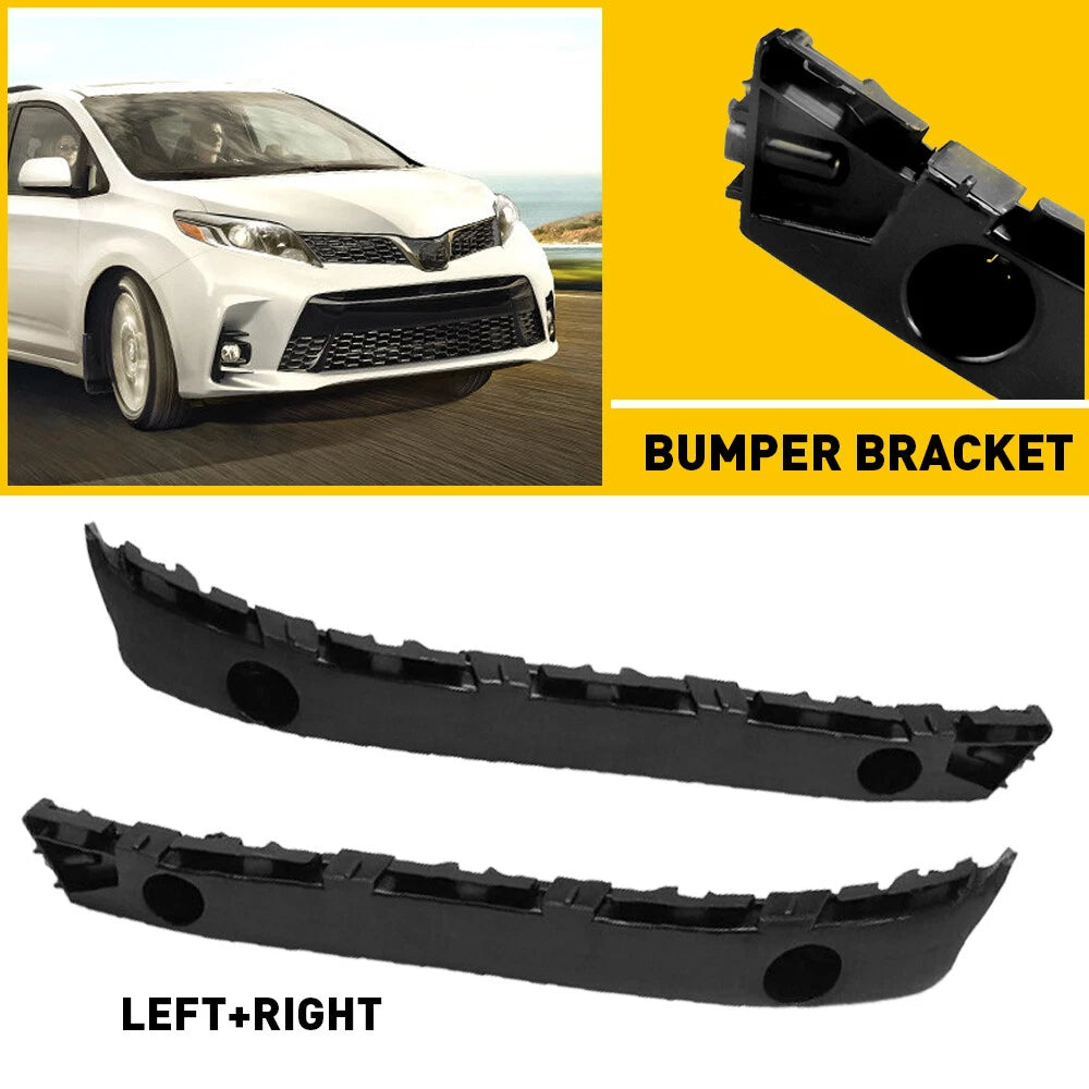 2X Front Bumper Retainer Brackets for Toyota Sienna (2011–2020)