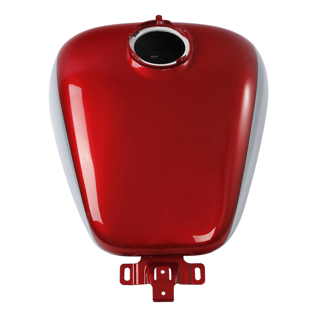 6 Gallon Fuel Gas Tank for Harley Touring Street Glide (2008–Present) Red/Barracuda Silver