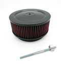 Air Cleaner Assembly Washable Black 6-3/8 Inch for 4BBL Carburetor (—)