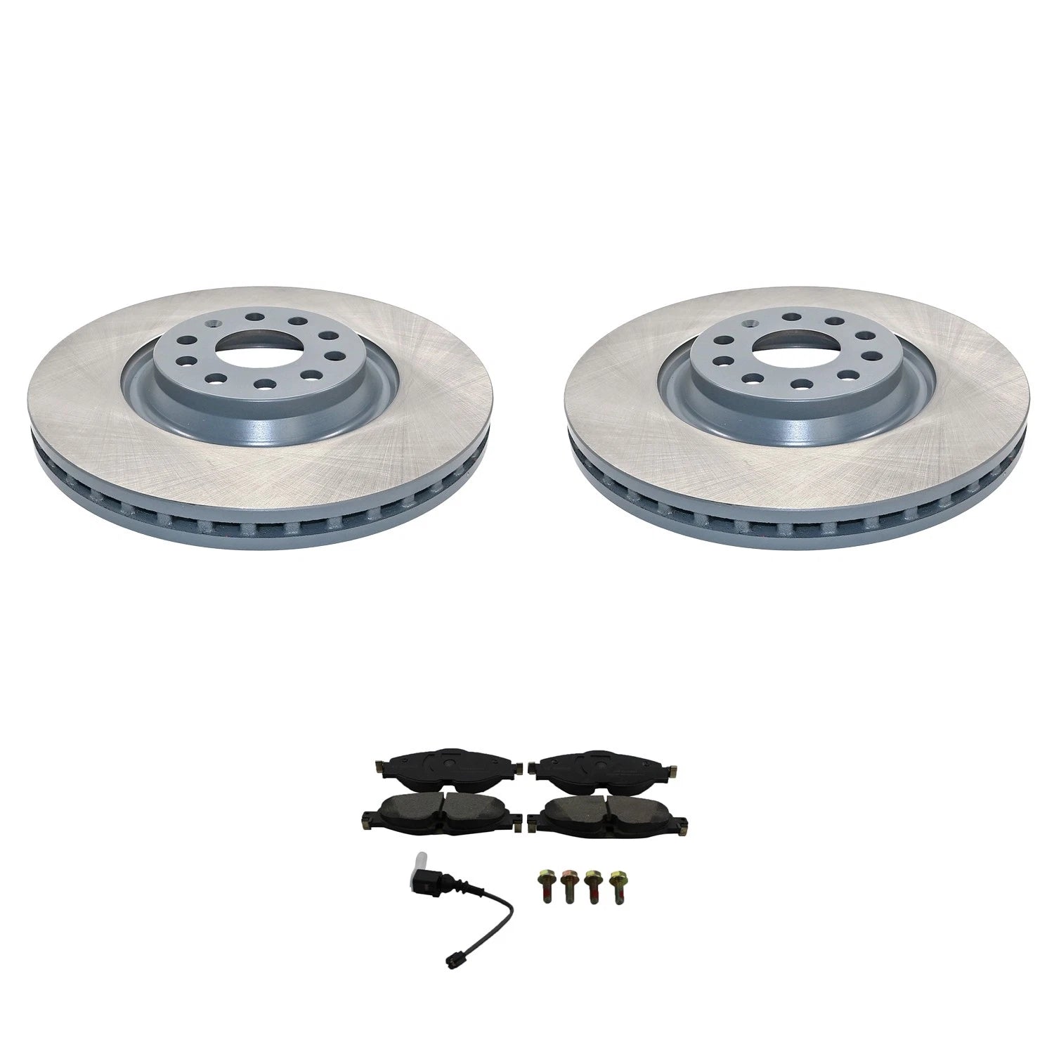 DuraGo Front Rotors & Bosch QuietCast Ceramic Brake Pads Kit for Audi A3 (2006–2013)