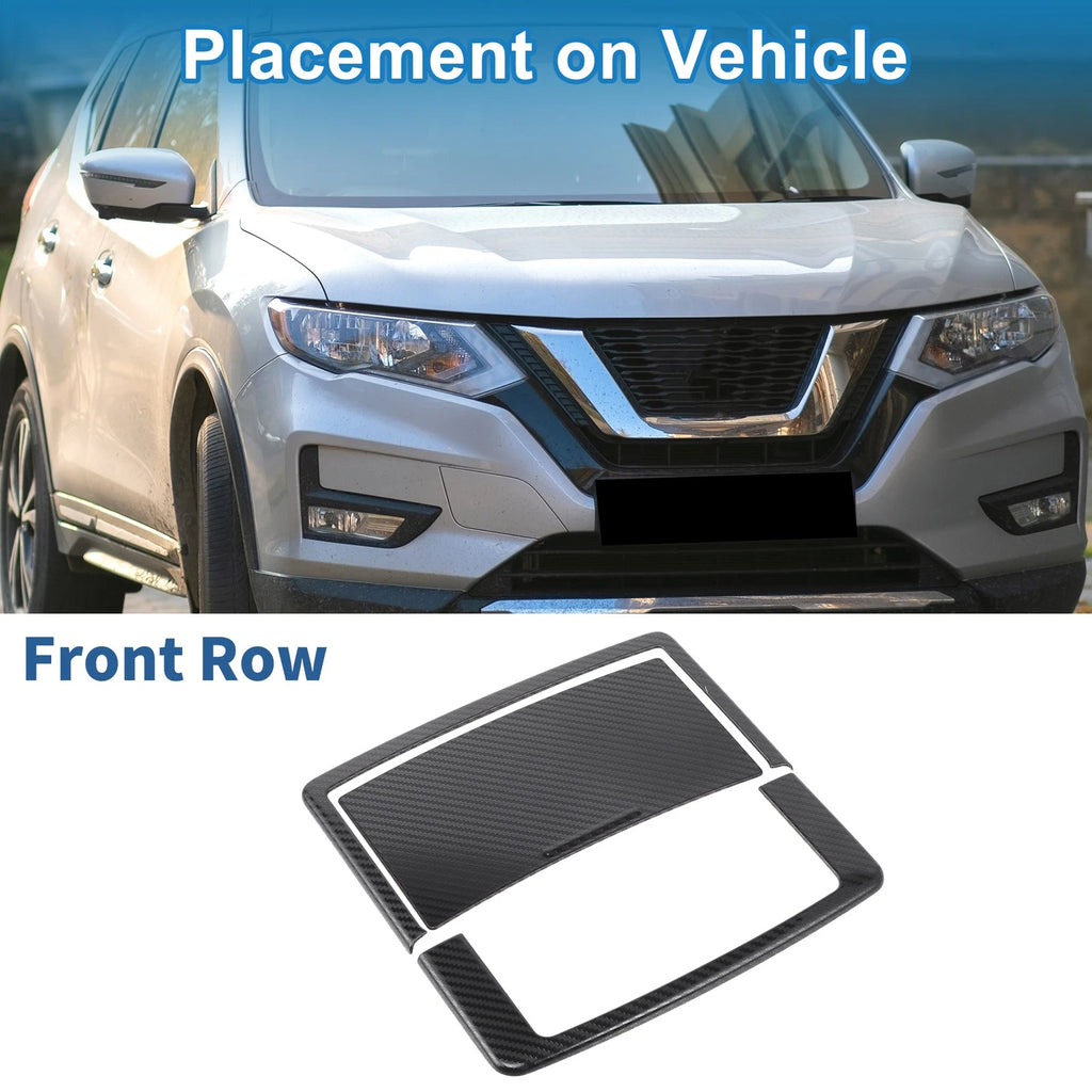 Set of 2 Headlight Trim Bezels for Nissan Rogue (2021–2024) ABS