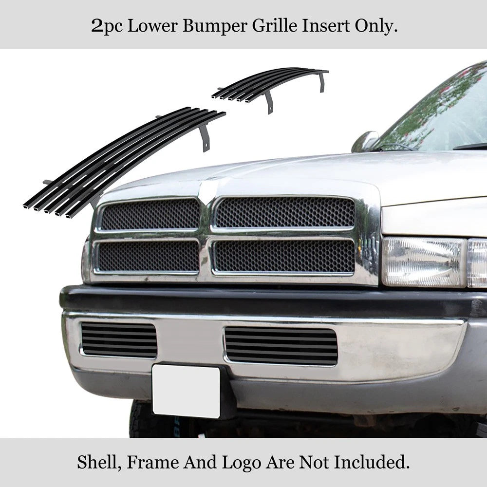 Stainless Black Grille for Dodge Ram (1994-2001)