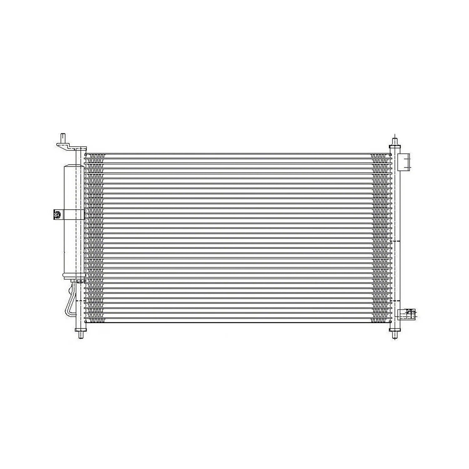 Replacement A/C Condenser Repair Part For 2009-2014 Nissan Cube