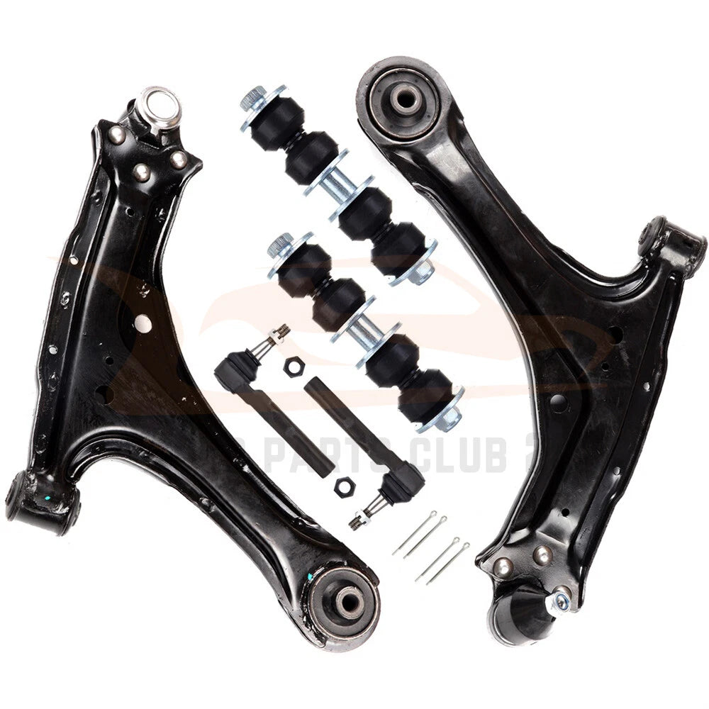 Set of 6 Front Lower Control Arms & Tie Rods for Chevrolet Malibu (2004–2005)