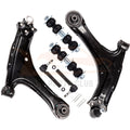 Set of 6 Front Lower Control Arms & Tie Rods for Chevrolet Malibu (2004–2005)