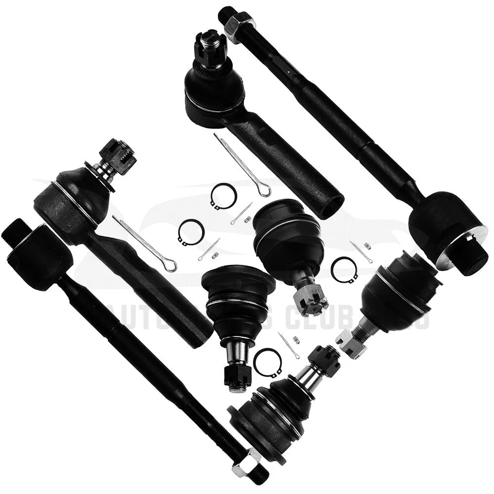 Set of 8 Front Ball Joints Tie Rod Ends for Lexus GX470, Toyota 4Runner (2003–2009)