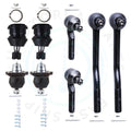 Set of 8 Ball Joints and Tie Rod Ends for Nissan Pickup (1995–1997)
